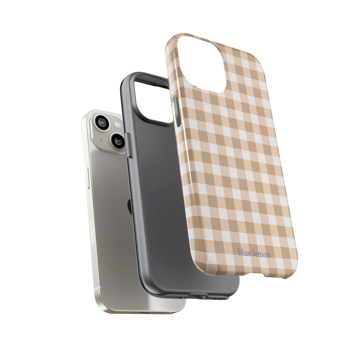 Tan Gingham Case