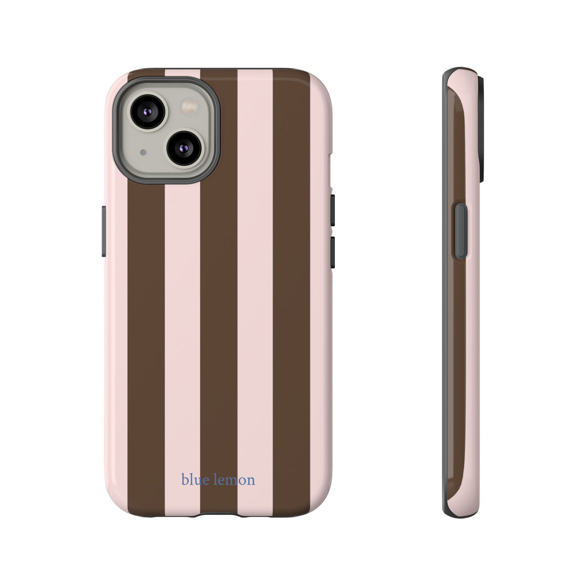 Pink & Brown Stripe Case