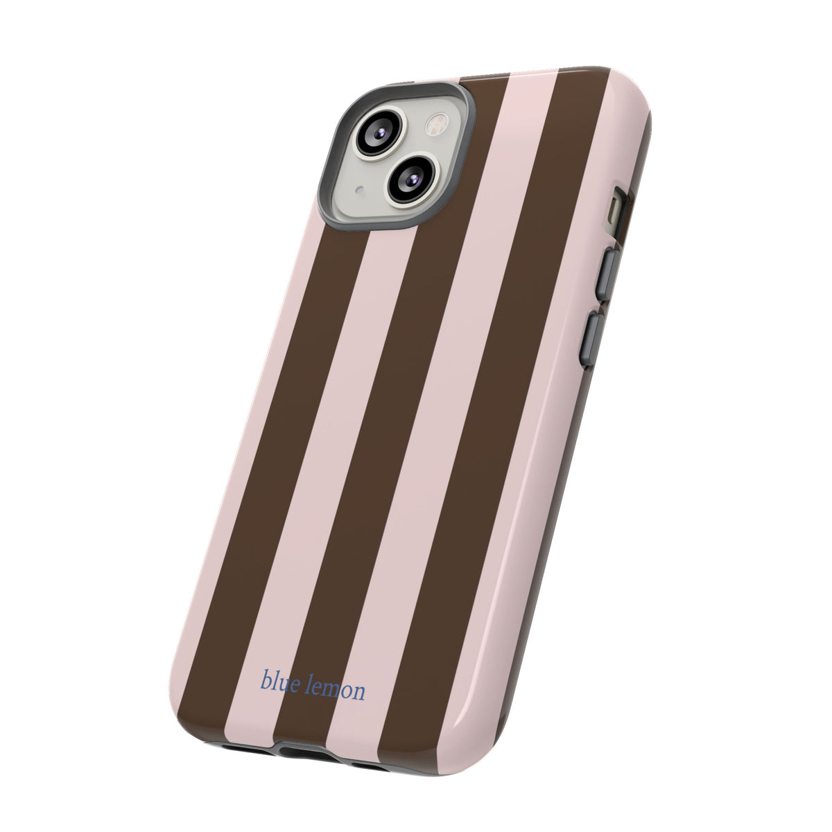 Pink & Brown Stripe Case