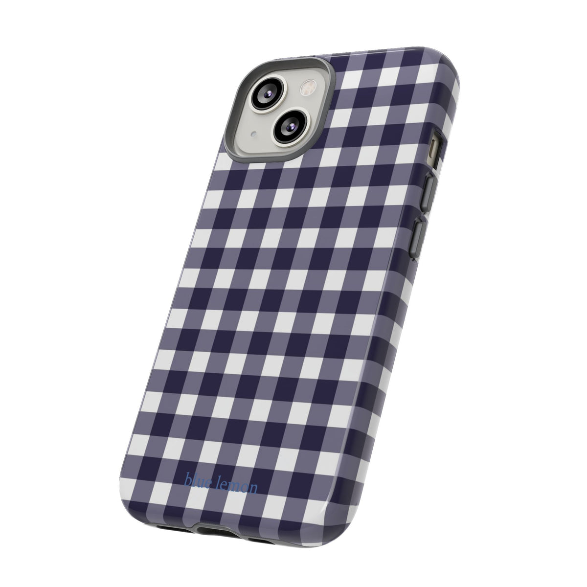Navy Gingham Case