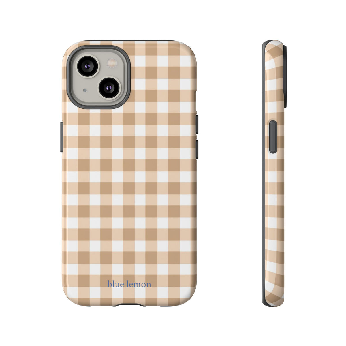 Tan Gingham Case