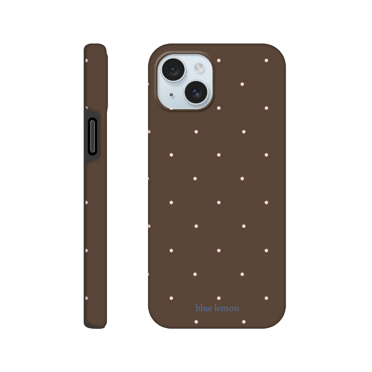 Brown & Pink Polka-Dot Case