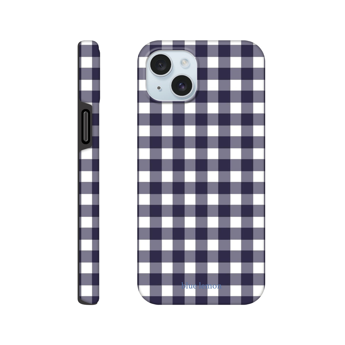 Navy Gingham Case