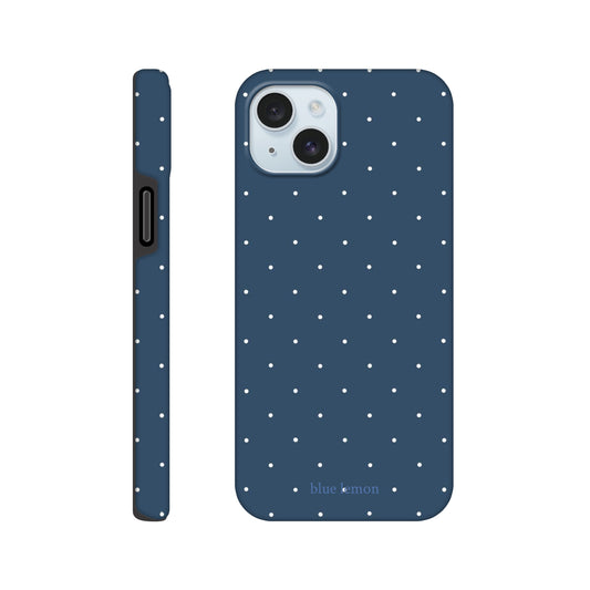 Navy Polka-Dot Case