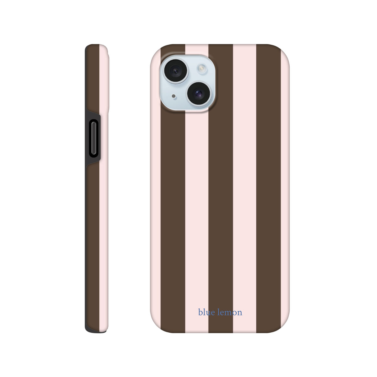 Pink & Brown Stripe Case