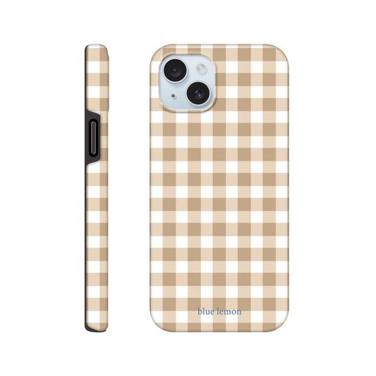 Tan Gingham Case