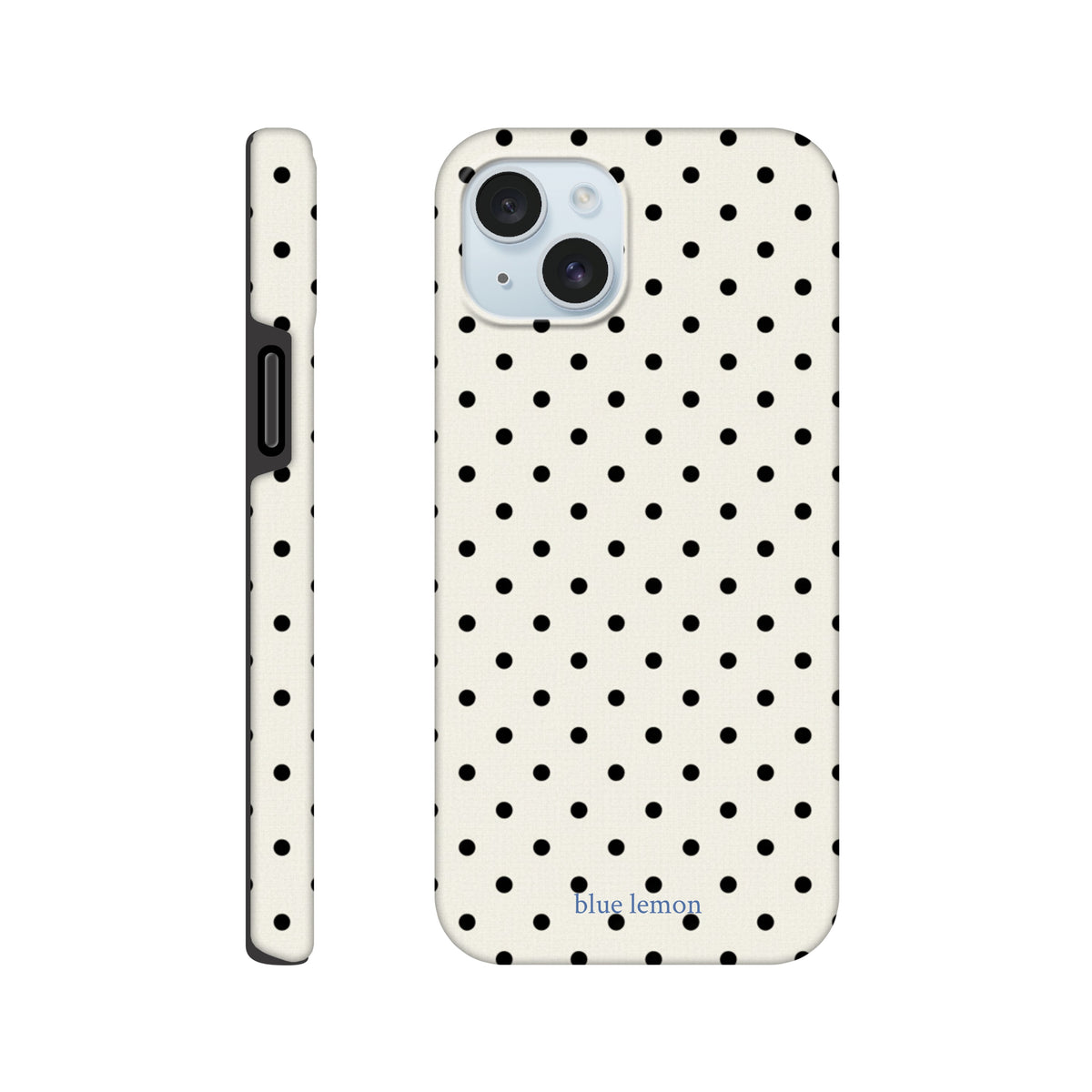 White & Black Polka-Dot Case
