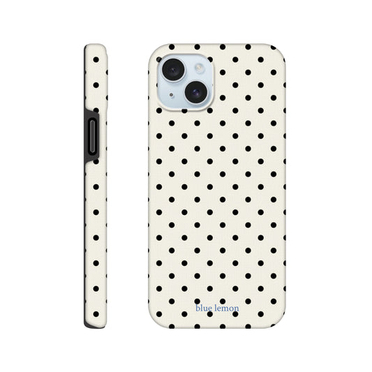White & Black Polka-Dot Case