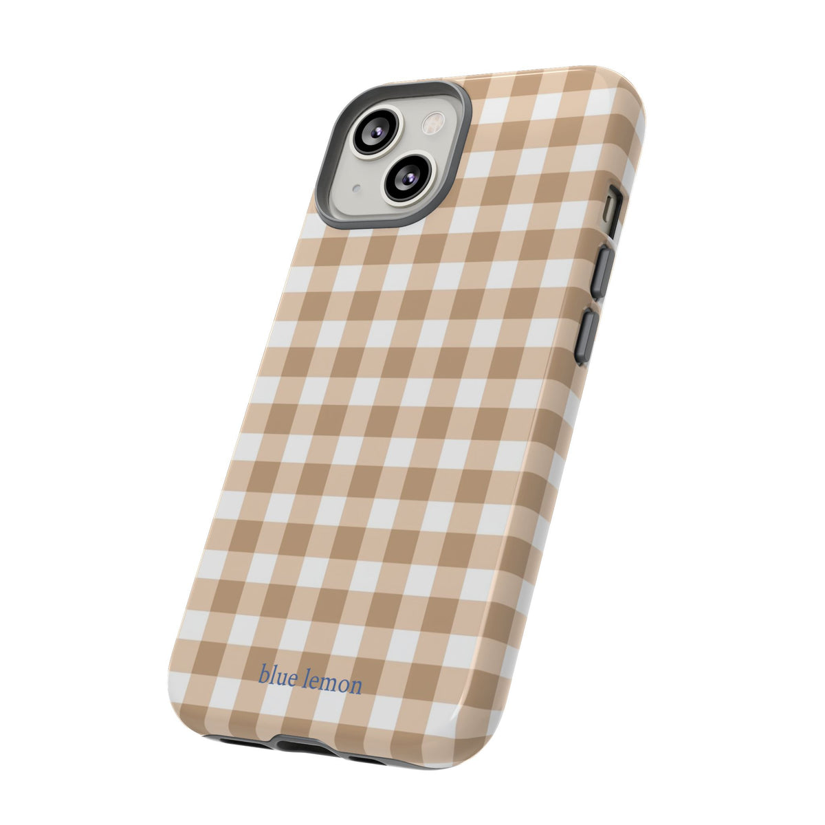 Tan Gingham Case
