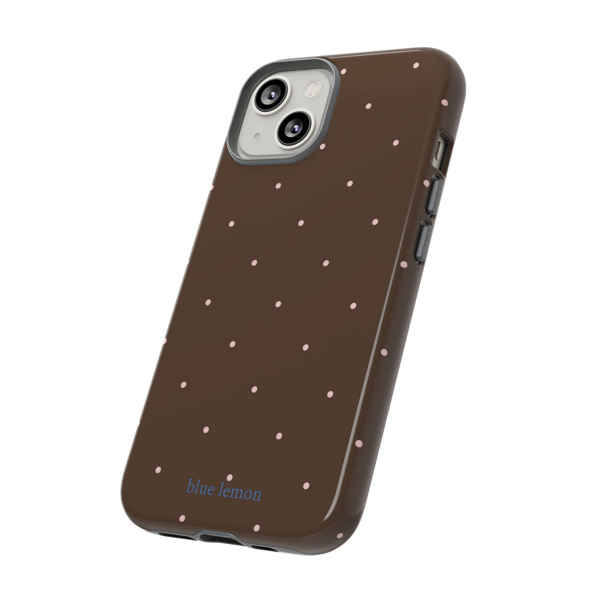 Brown & Pink Polka-Dot Case