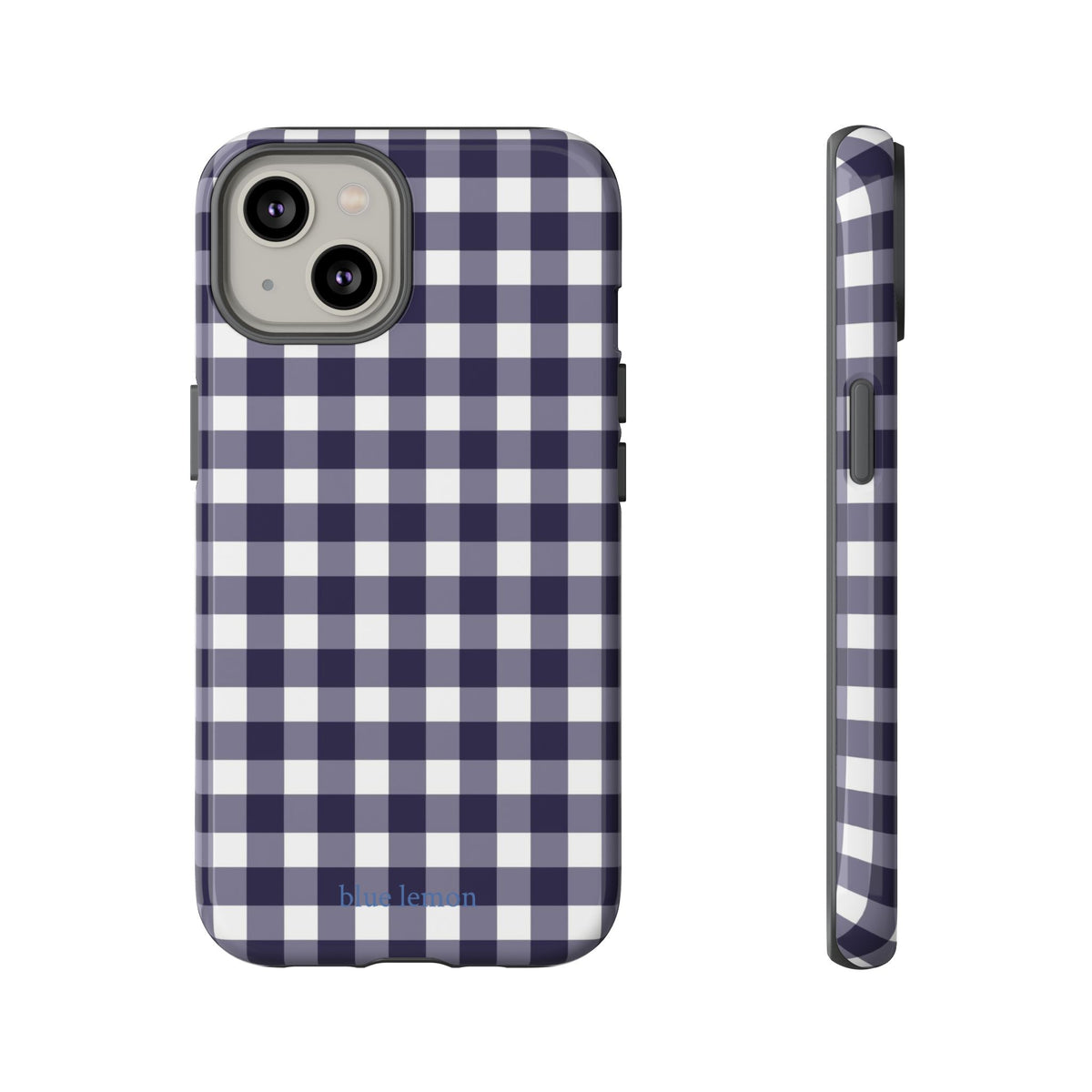 Navy Gingham Case