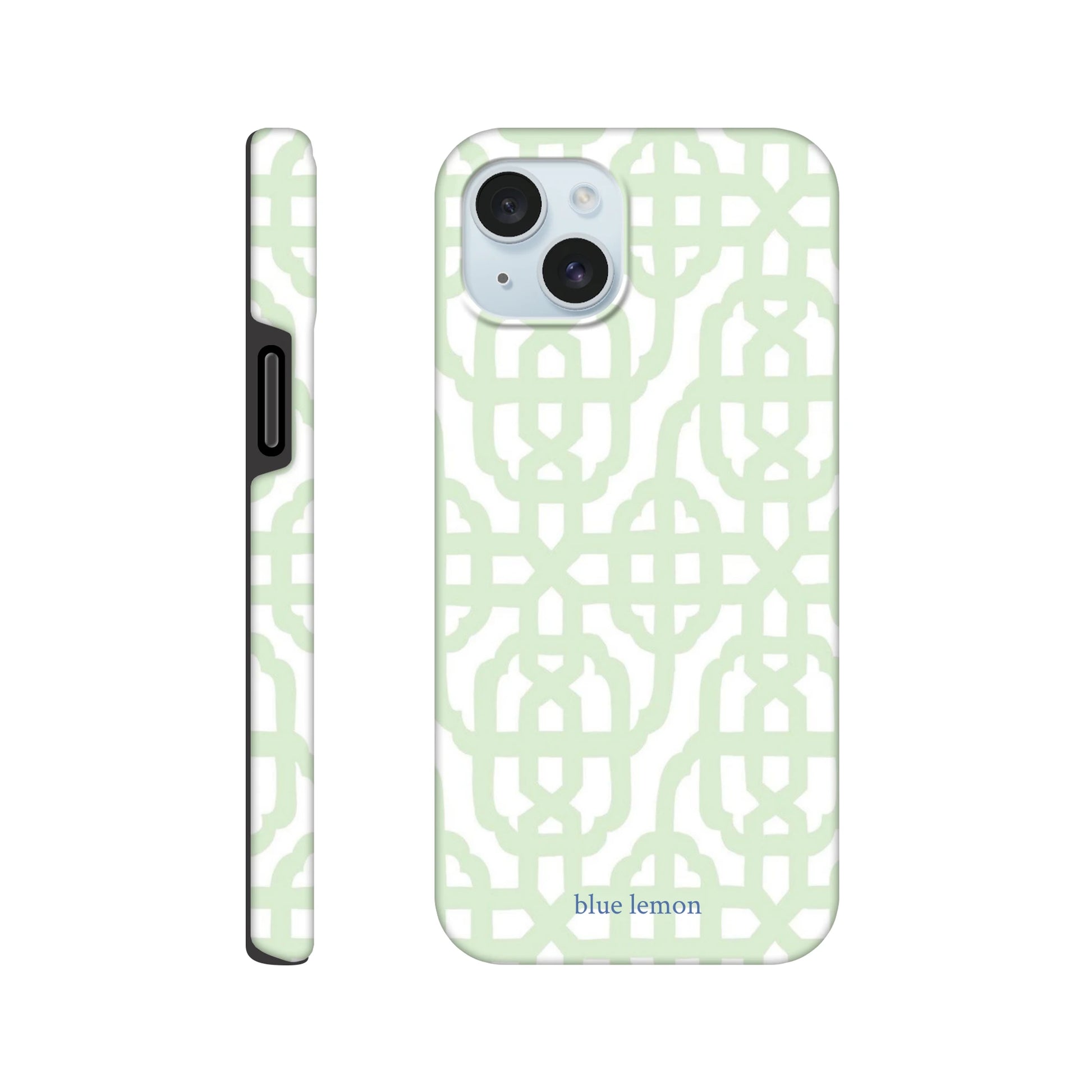 green pattern case – blue lemon shoppe green pattern case – blue lemon shoppe